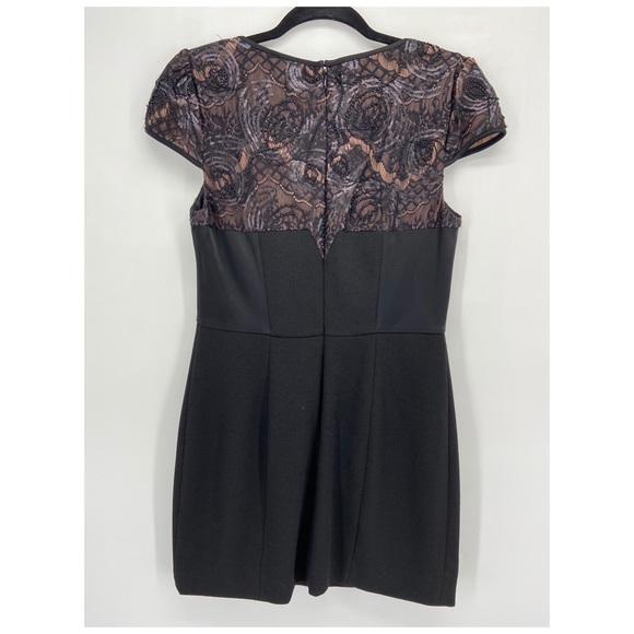 Betsey Johnson Black Sequin Lace Sheath Dress - Picture 6 of 6